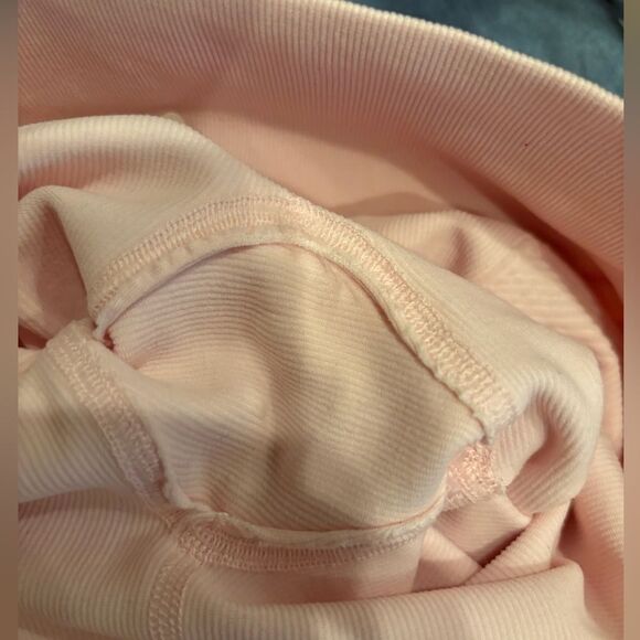 NWT free people movement ribbed stretch heirloom light pink leggings - Picture 5 of 7